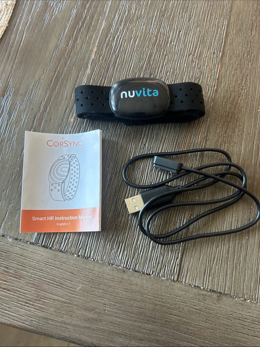 Nuvita Black Heart Rate Chest Strap - Wireless HR Monitor
